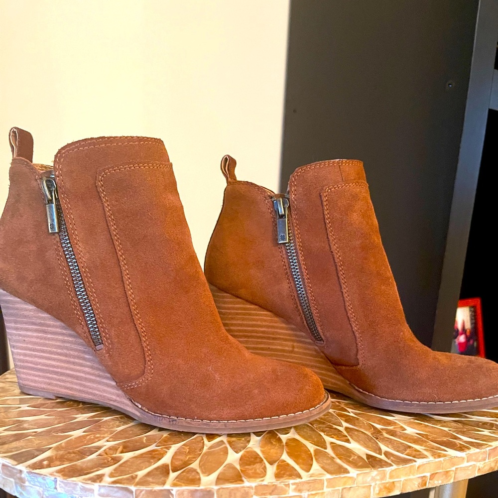 Lucky Brand wedge bootie.